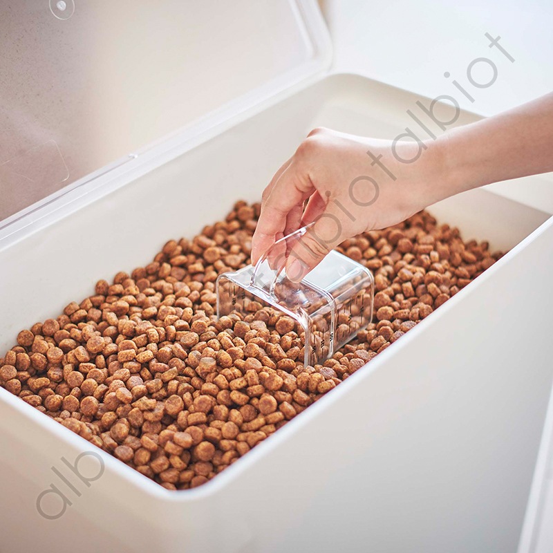 tower 密閉ペットフードストッカー タワー 12kg [ホワイト]  5617 計量カップ付