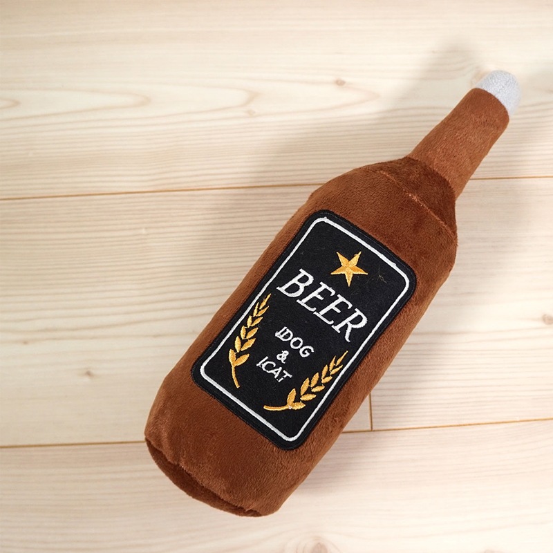 【猫のおもちゃ】iDog ケリケリビール瓶 カシャカシャ入り (16985)