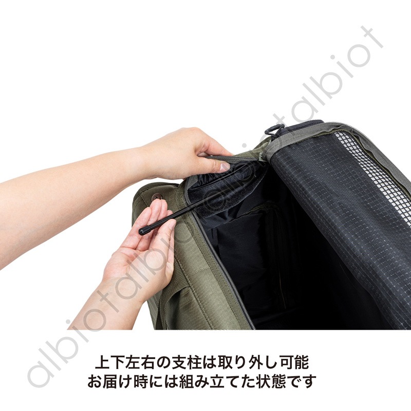 BRIXTON CARRY BACKPACK −WIDE− Mサイズ　ブラック Renewal】BRIXTON CARRY BACKPACK －WIDE－ | CARRY BAG | 犬服