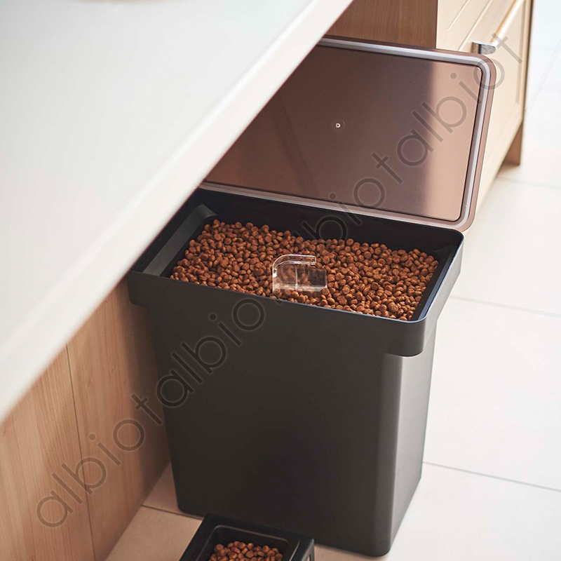 tower 密閉ペットフードストッカー タワー 12kg [ブラック]  5618 計量カップ付