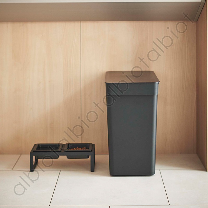 tower 密閉ペットフードストッカー タワー 12kg [ブラック]  5618 計量カップ付