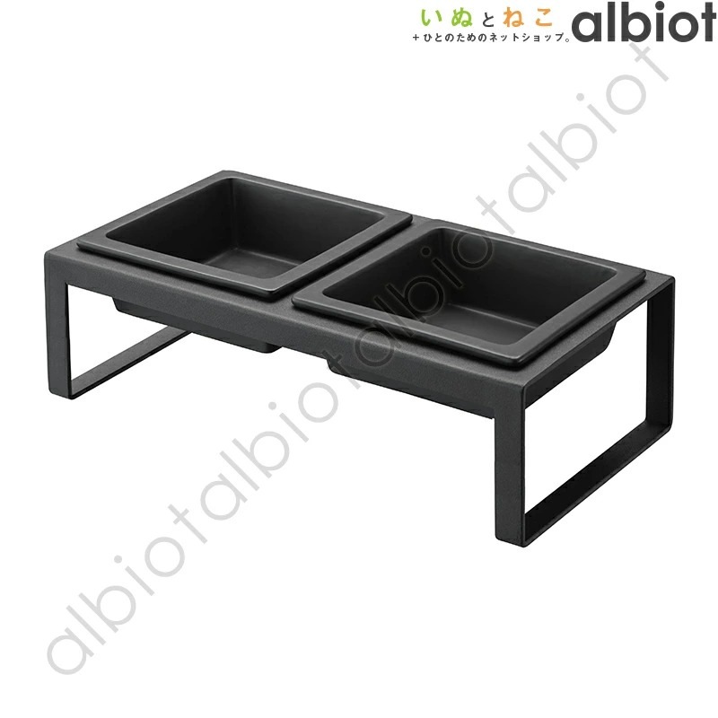 tower ペットフードボウルスタンドセット　トール　 [ブラック]　04745