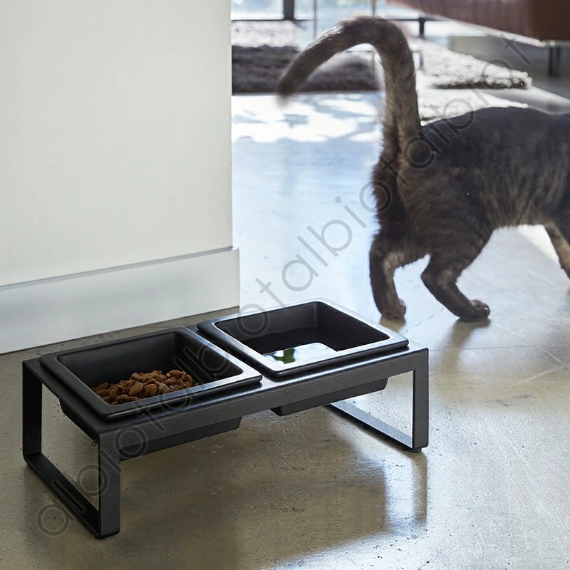 tower ペットフードボウルスタンドセット　トール　 [ブラック]　04745