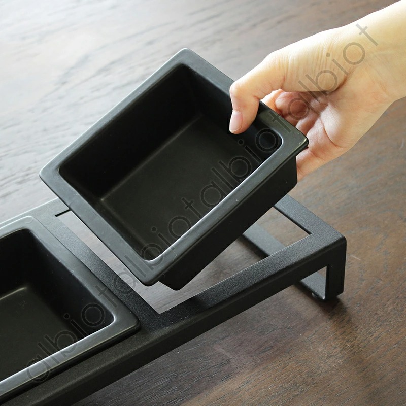 tower ペットフードボウルスタンドセット　トール　 [ブラック]　04745