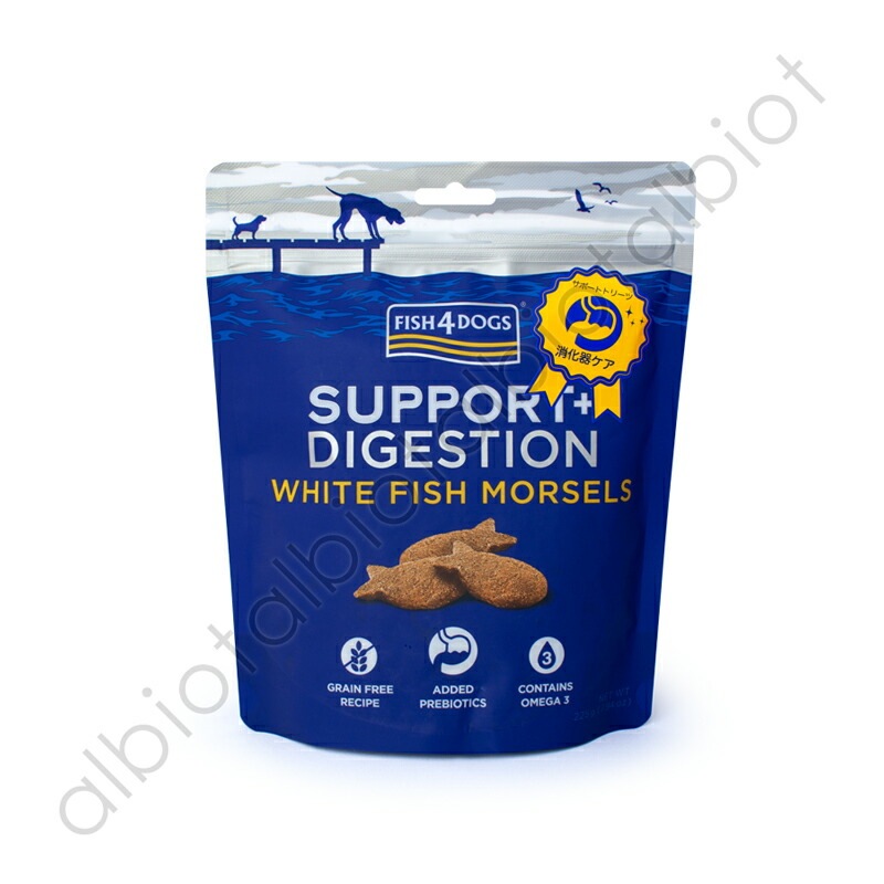 フィッシュ4ドッグ サポートトリーツ 消化器ケア 225g