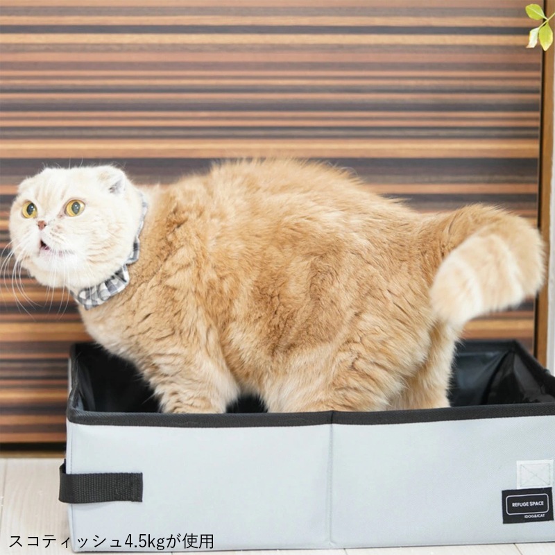 REFUGE SPACE 防災・旅行用・ポータブル猫用トイレ (No.17999)