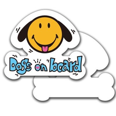 スマイリー ステッカー SMILEY ニコちゃんドライブサイン 2way SFD-10 Dogs on board