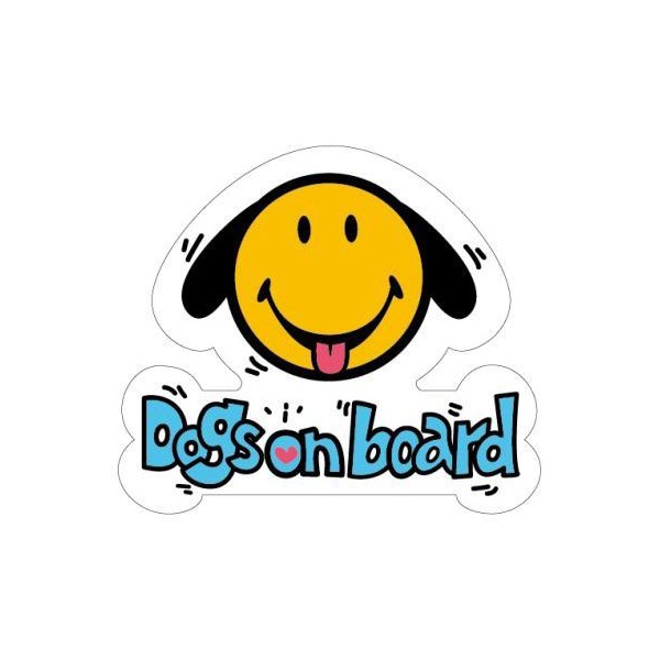 SMILEY スマイリー ドライブサイン ニコちゃんステッカー SFD-04 Dogs