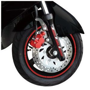 バイク ホイール用 リムラインデカール シングルライン 10-14インチ　ビフォルム（biforme)