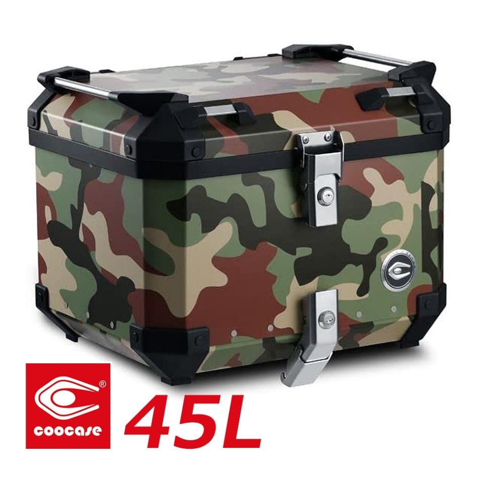 COOCASE クーケース バイク用 アルミトップケース 45L ジャングル CCX450JU マルチポケット付き