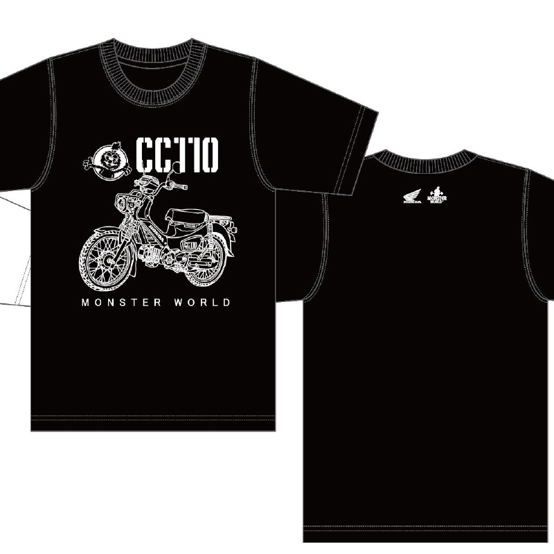 HONDA×MONSTER WORLD CC110 Tシャツ SKHM005【あるふぁここ プラザ店】