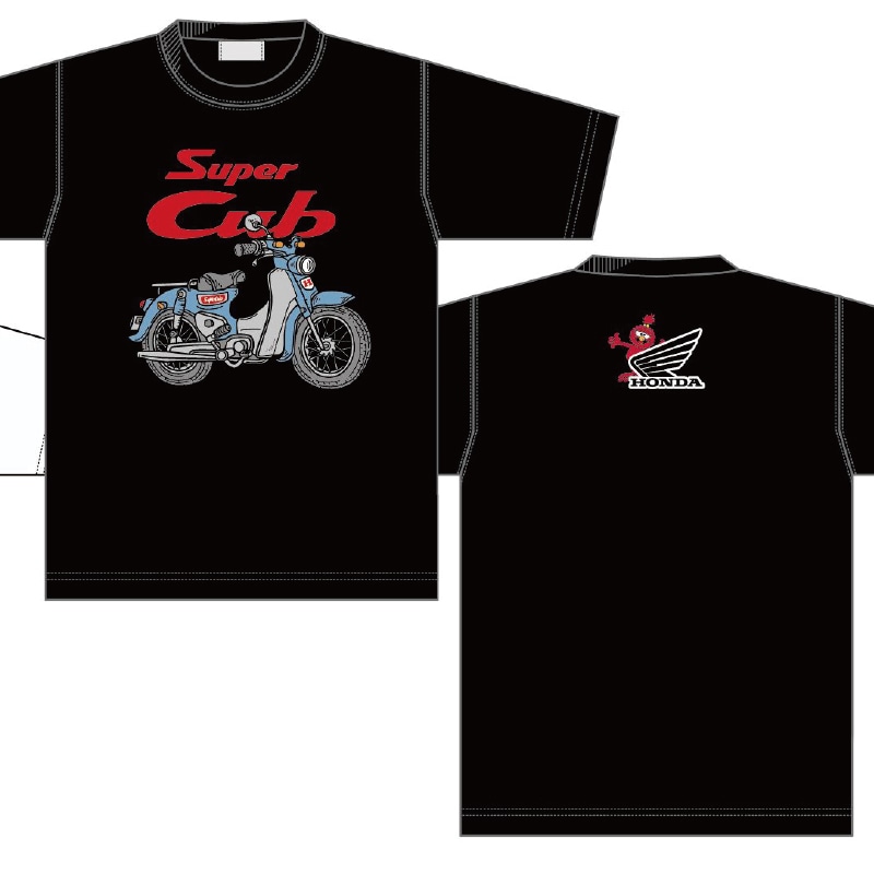 HONDA×MONSTER WORLD SuperCub ショートスリーブTシャツ SKHM006【あるふぁここ プラザ店】