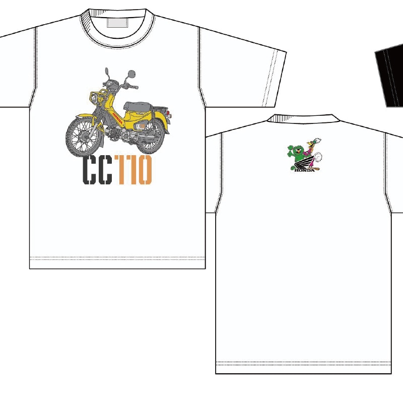 HONDA×MONSTER WORLD CC110 ショートスリーブTシャツ SKHM007【あるふぁここ プラザ店】