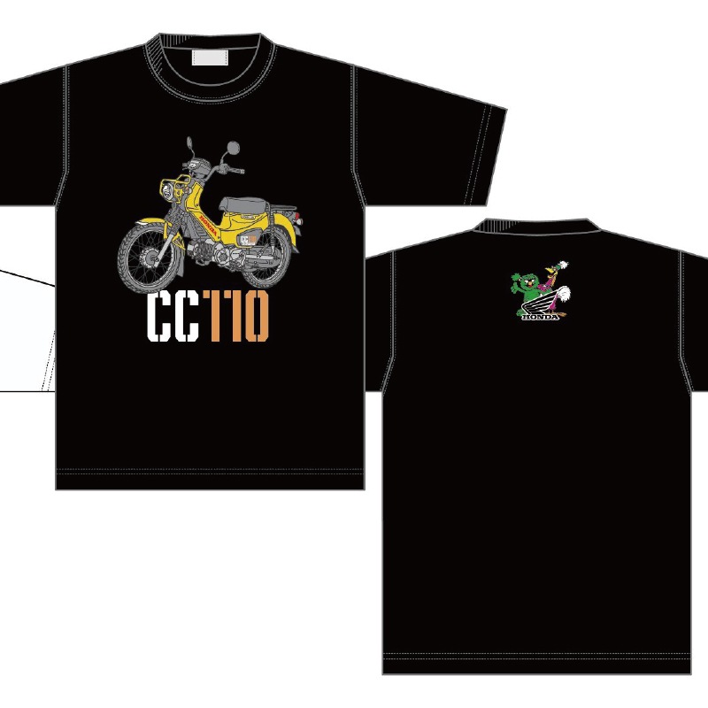HONDA×MONSTER WORLD CC110 ショートスリーブTシャツ SKHM007【あるふぁここ プラザ店】