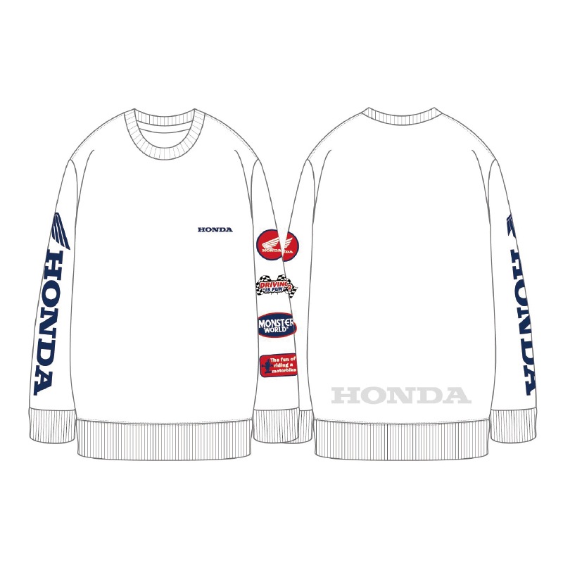 HONDA×MONSTER WORLD  トレーナー A SKHM010【あるふぁここ プラザ店】