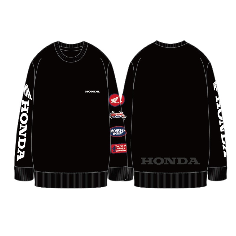 HONDA×MONSTER WORLD  トレーナー A SKHM010【あるふぁここ プラザ店】