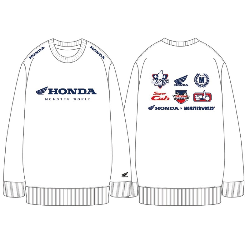 HONDA×MONSTER WORLD  トレーナー B SKHM011【あるふぁここ プラザ店】