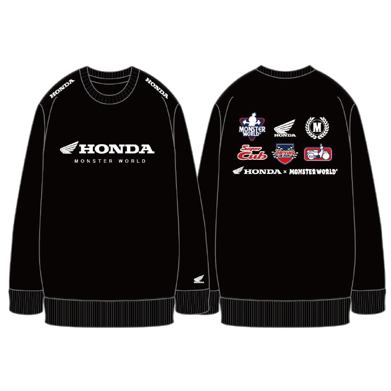 HONDA×MONSTER WORLD  トレーナー B SKHM011【あるふぁここ プラザ店】