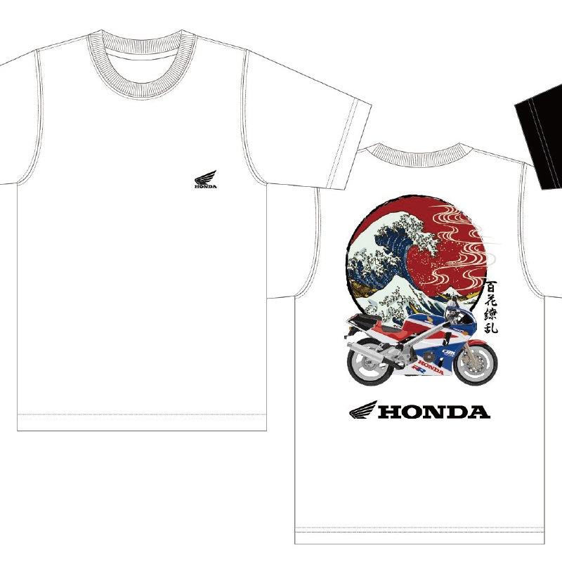 HONDA×百花繚乱 Tシャツ 波×CBR400RR SKHH003【あるふぁここ プラザ店】