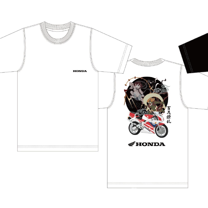 HONDA×百花繚乱 Tシャツ 風雷×NSR250 SKHH004【あるふぁここ プラザ店】