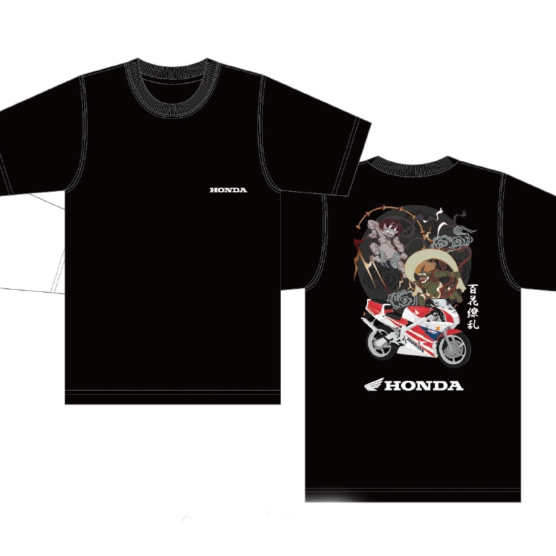 Tシャツ HONDA×百花繚乱 風雷×NSR250風雷×NSR250