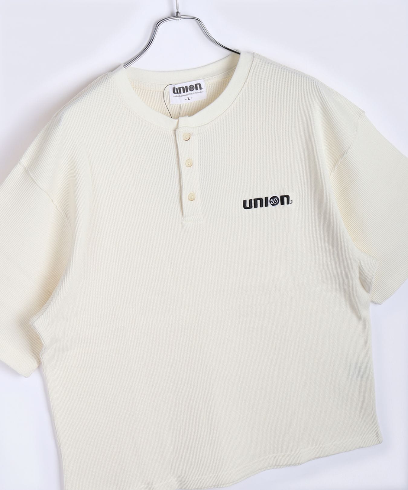 76UNION ヘンリーネックTシャツ Tee SK76010【あるふぁここ プラザ店】