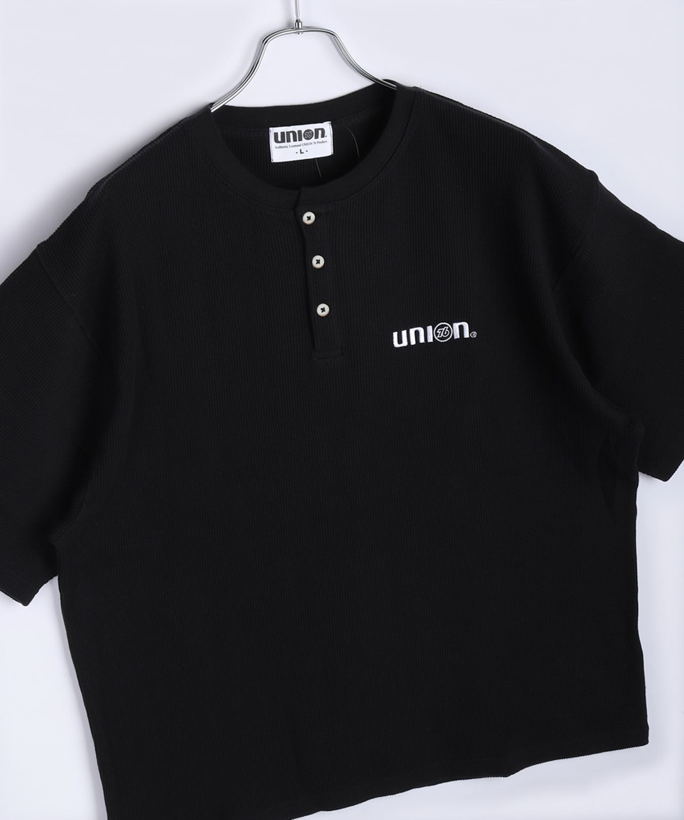 76UNION ヘンリーネックTシャツ Tee SK76010【あるふぁここ プラザ店】