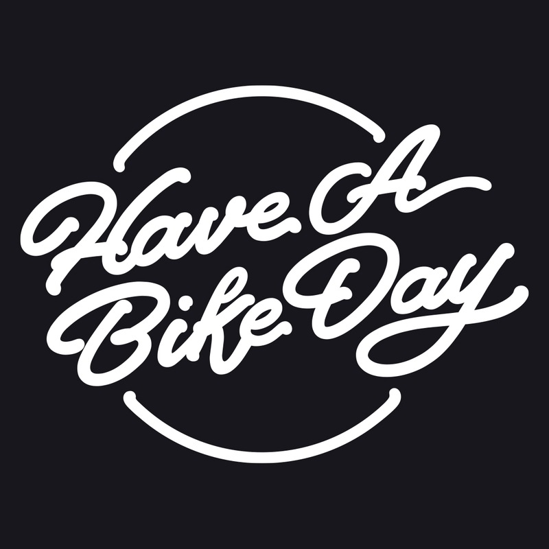 HAVE A BIKE DAY.ステッカー HABD NEON LOGO Sサイズ 抜き文字タイプ ホワイト デザイン 加藤ノブキ SP-119【あるふぁここ プラザ店】