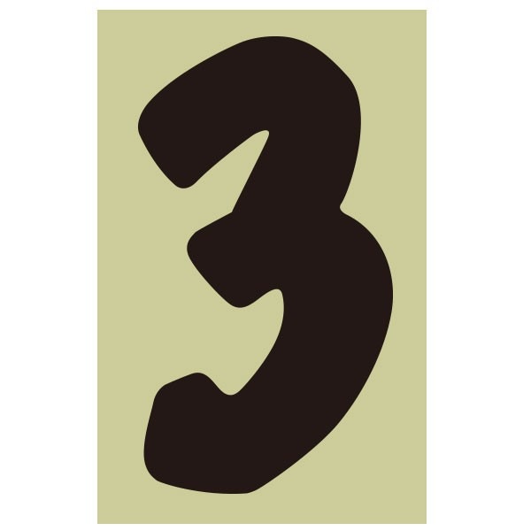 バイク レース用 新ゼッケンナンバーステッカー Mサイズ 数字とカラーが選べます ホワイト or ブラック【あるふぁここ プラザ店】