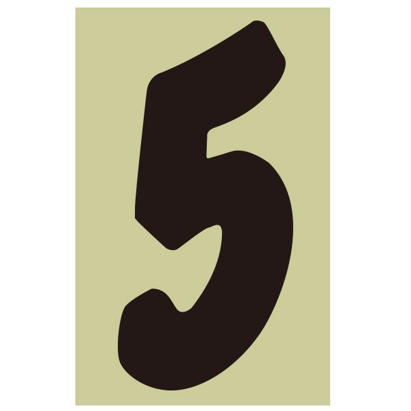 バイク レース用 新ゼッケンナンバーステッカー Mサイズ 数字とカラーが選べます ホワイト or ブラック【あるふぁここ プラザ店】