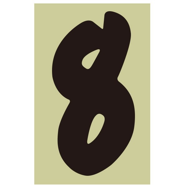 バイク レース用 新ゼッケンナンバーステッカー Mサイズ 数字とカラーが選べます ホワイト or ブラック【あるふぁここ プラザ店】