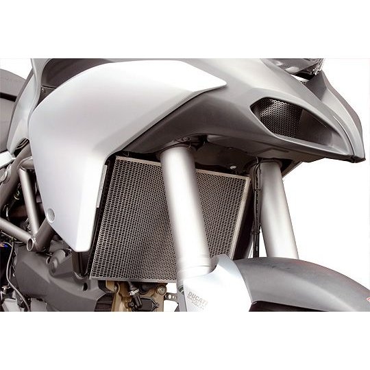 DUCATI ドゥカティ Multistrada : MULTISTRADA 1200/1200S オイルクーラーコアガード  (シルバー)  SCD-08WT【あるふぁここ プラザ店】
