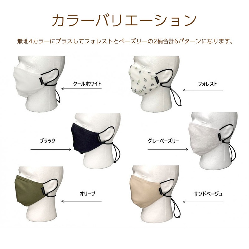 5050WORKSHOP ネックデザインマスク NECKDESIGN MASK マスクとストラップの一体型 洗えるマスク 調節可能【あるふぁここ プラザ店】