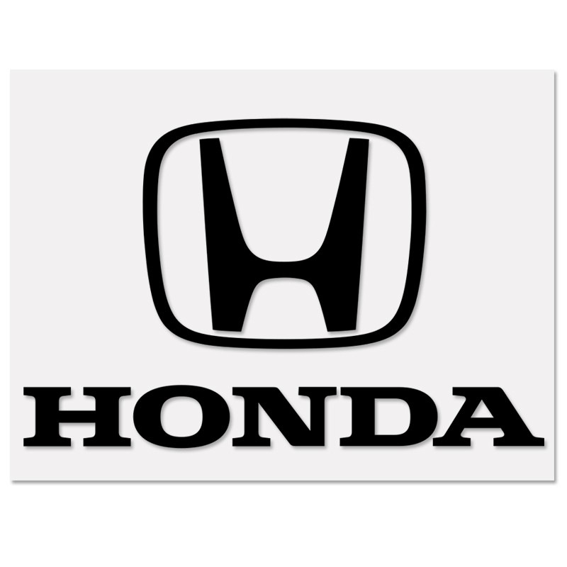 ホンダ ロゴ ステッカー HONDA マーク ホンダ Mサイズ ホワイト・ブラック・レッド  抜き文字タイプ HI-974 HI-975 HI-976【あるふぁここ プラザ店】