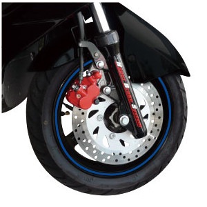 バイク ホイール用 リムラインデカール シングルライン 10-14インチ　ビフォルム（biforme)【あるふぁここ プラザ店】