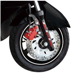 バイク ホイール用 リムラインデカール シングルライン 10-14インチ　ビフォルム（biforme)【あるふぁここ プラザ店】