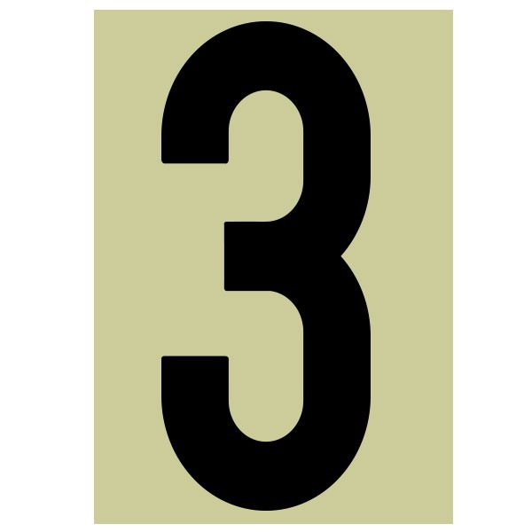 バイク レース用 ゼッケンナンバーステッカー Lサイズ 数字とカラーが選べます ホワイト or ブラック【あるふぁここ プラザ店】