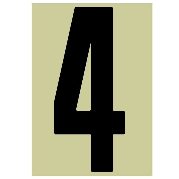 バイク レース用 ゼッケンナンバーステッカー Lサイズ 数字とカラーが選べます ホワイト or ブラック【あるふぁここ プラザ店】