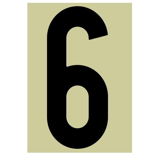 バイク レース用 ゼッケンナンバーステッカー Lサイズ 数字とカラーが選べます ホワイト or ブラック【あるふぁここ プラザ店】