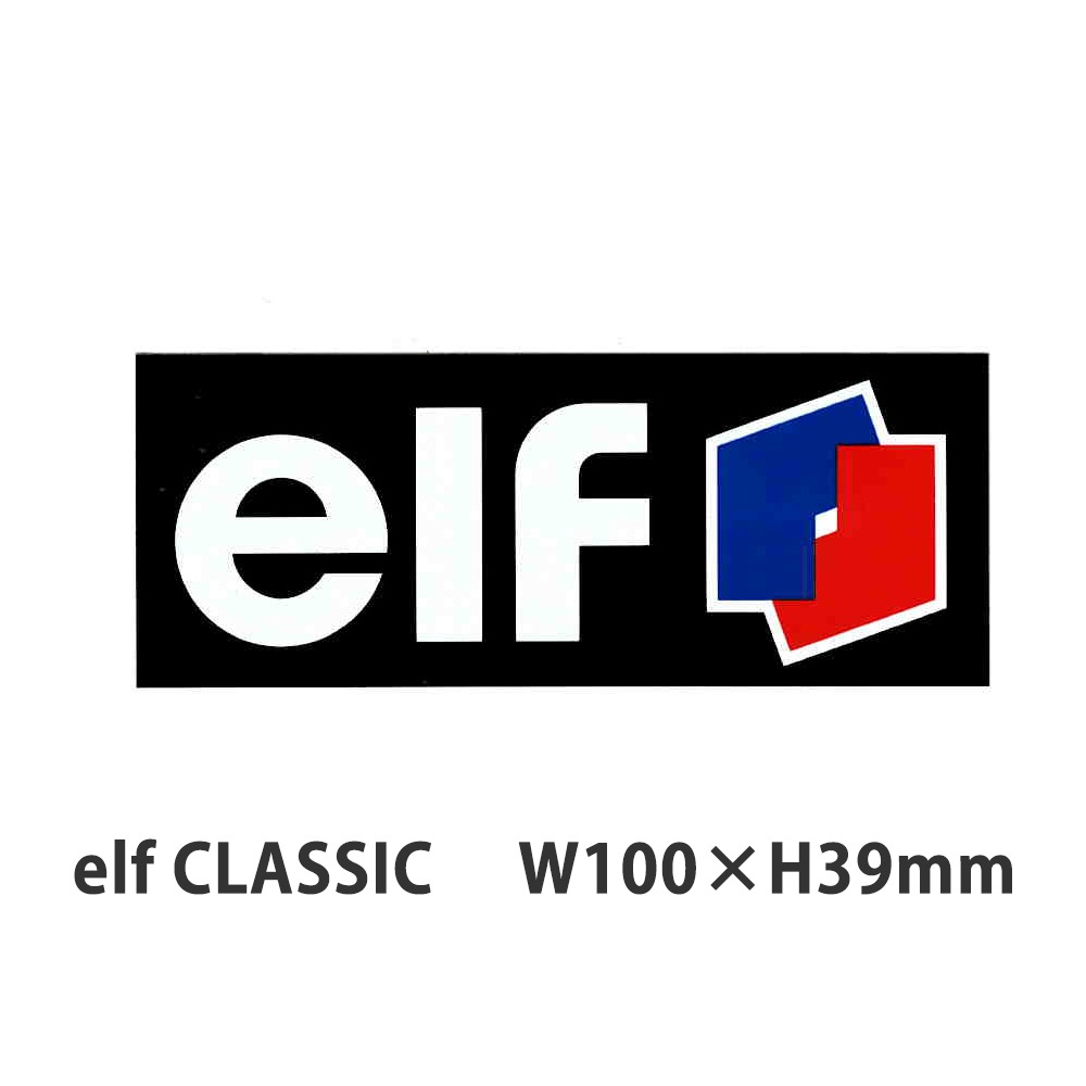 東洋マーク elf CLASSIC エルフ クラシック 復刻版 ステッカー W100×H39mm R-1167【あるふぁここ プラザ店】