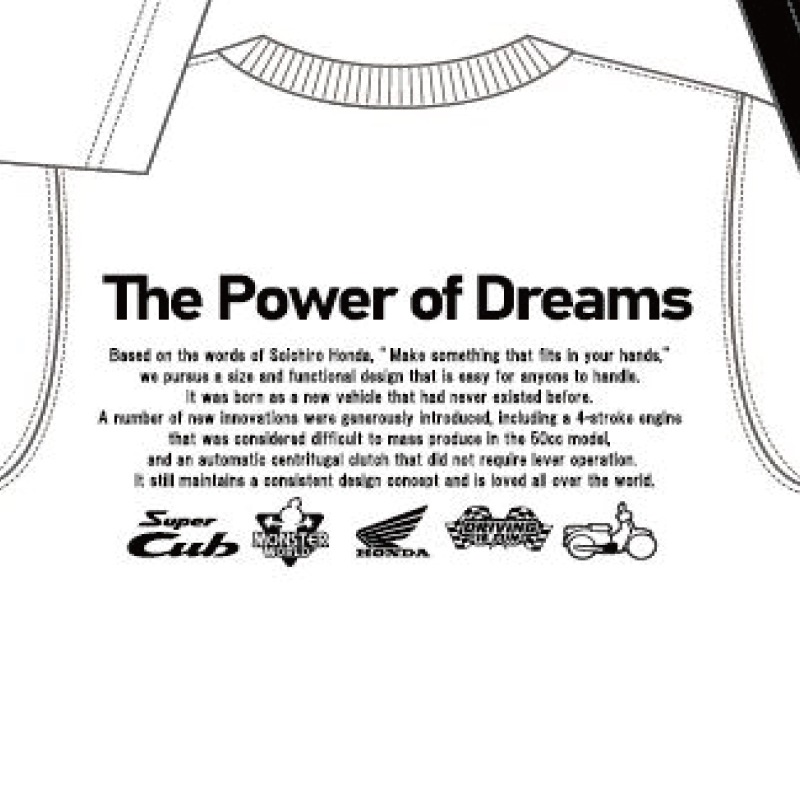 HONDA×MONSTER WORLD The Powerof Dream Tシャツ SKHM001【あるふぁここ プラザ店】