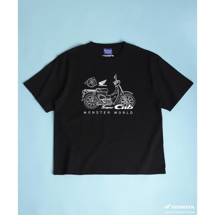 HONDA×MONSTER WORLD SuperCub Tシャツ SKHM002【あるふぁここ プラザ店】