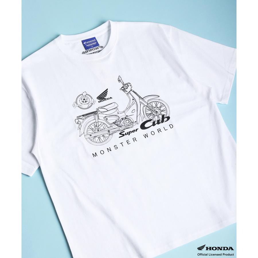 HONDA×MONSTER WORLD SuperCub Tシャツ SKHM002【あるふぁここ プラザ店】