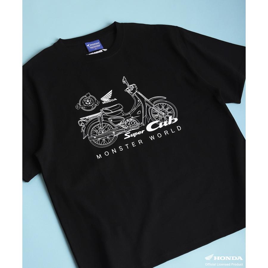 HONDA×MONSTER WORLD SuperCub Tシャツ SKHM002【あるふぁここ プラザ店】