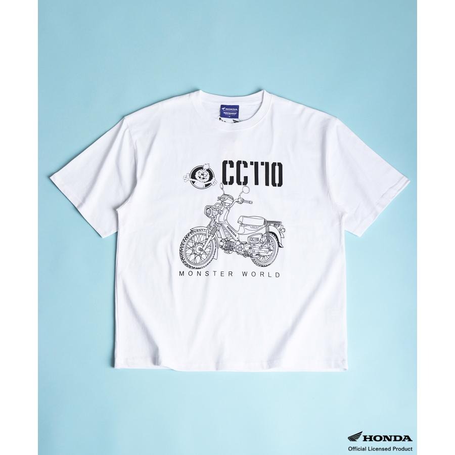 HONDA×MONSTER WORLD CC110 Tシャツ SKHM005【あるふぁここ プラザ店】