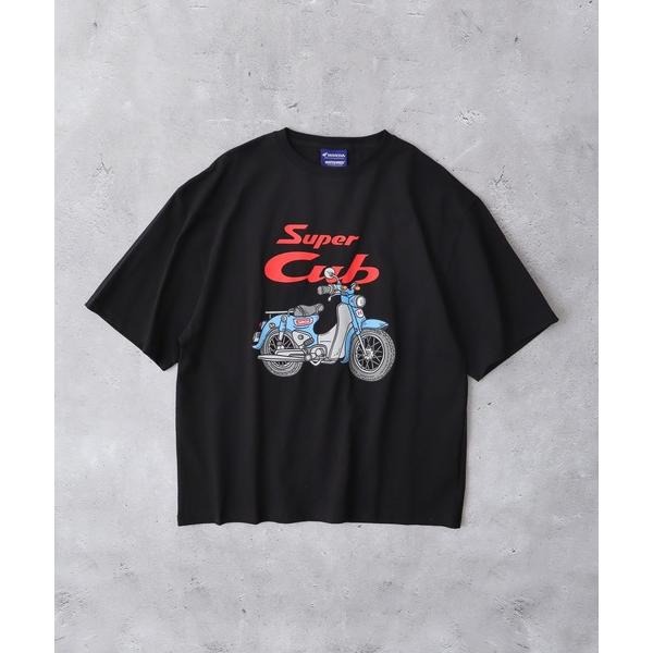 HONDA×MONSTER WORLD SuperCub ショートスリーブTシャツ SKHM006【あるふぁここ プラザ店】