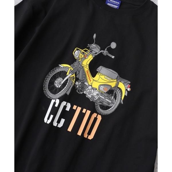 HONDA×MONSTER WORLD CC110 ショートスリーブTシャツ SKHM007【あるふぁここ プラザ店】