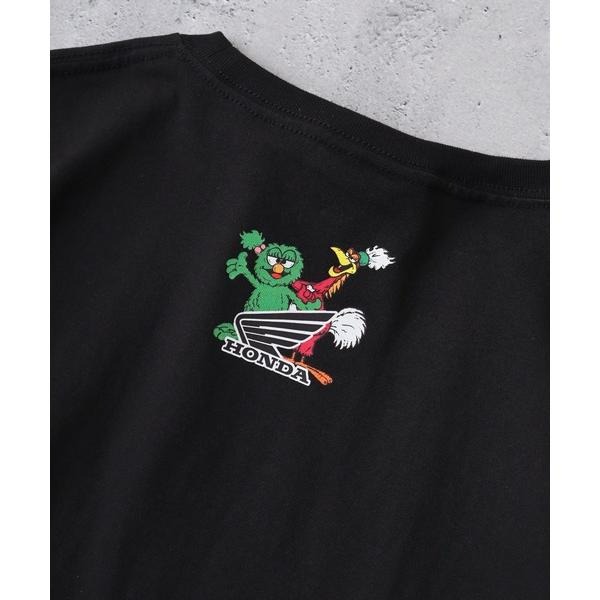 HONDA×MONSTER WORLD CC110 ショートスリーブTシャツ SKHM007【あるふぁここ プラザ店】