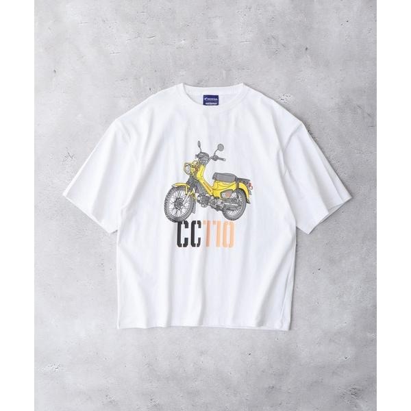 HONDA×MONSTER WORLD CC110 ショートスリーブTシャツ SKHM007【あるふぁここ プラザ店】