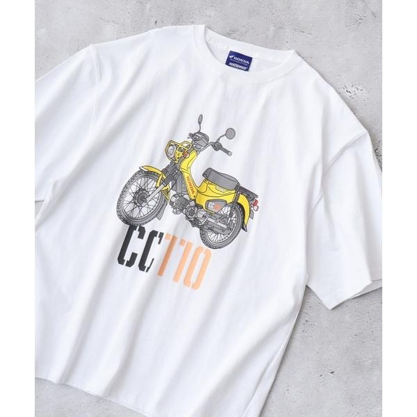HONDA×MONSTER WORLD CC110 ショートスリーブTシャツ SKHM007【あるふぁここ プラザ店】
